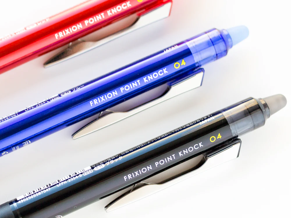 Lapiceros Borrables PILOT FriXion 0.4mm Set 3 Colores