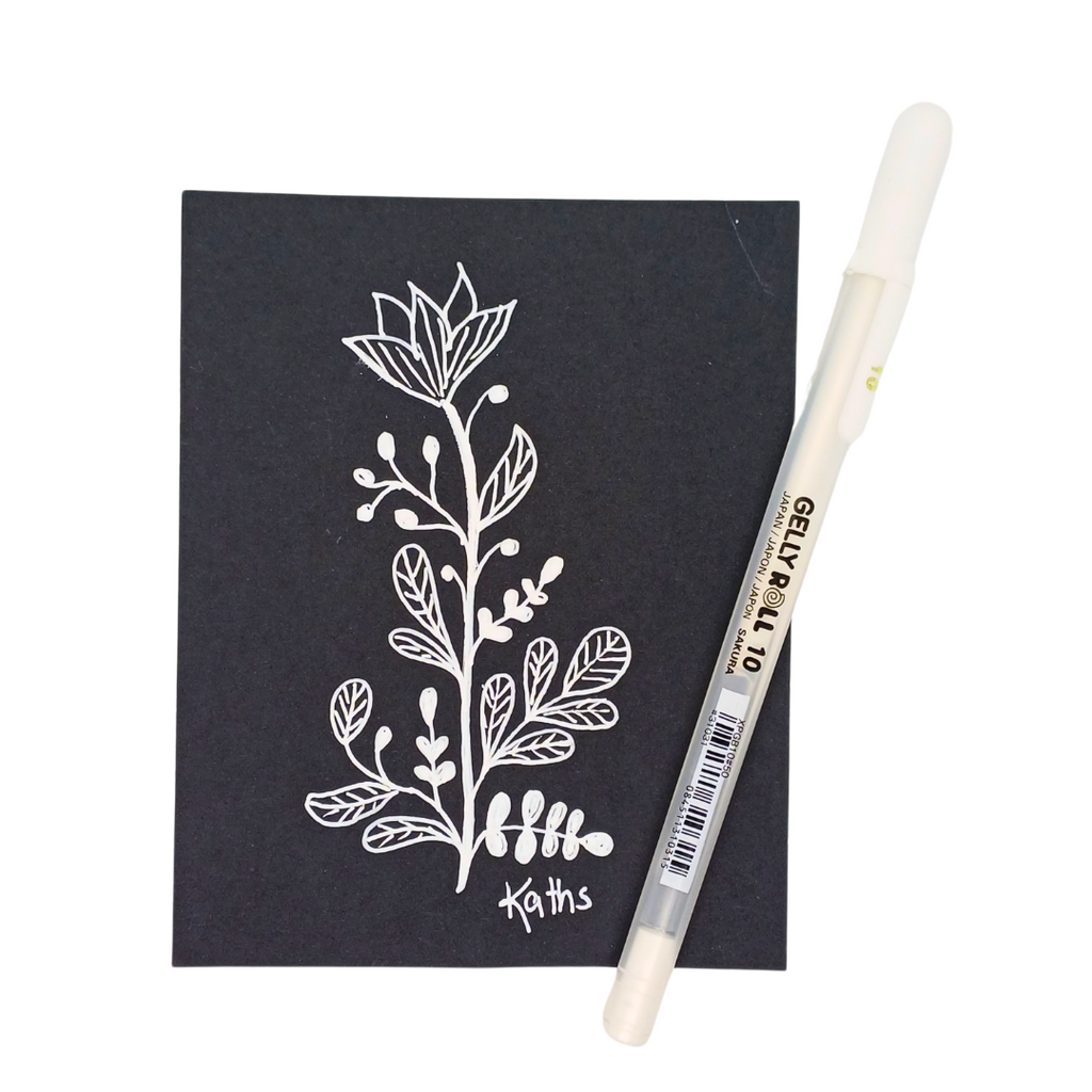 Lapicero Blanco Sakura Gelly Roll 10