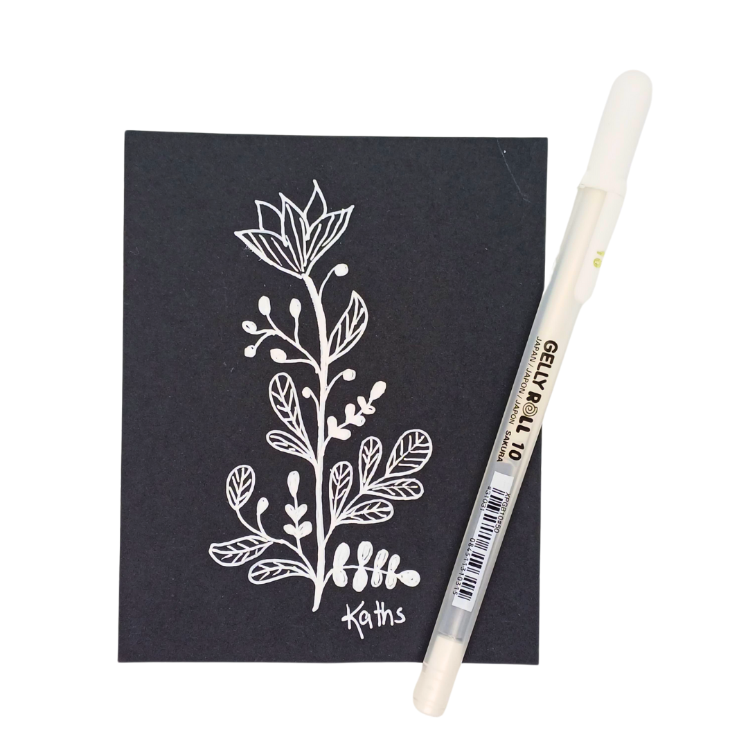 Lapicero Blanco Sakura Gelly Roll 10