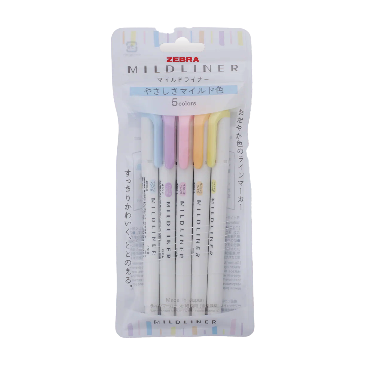 Set 5 Resaltadores Zebra Mildliner